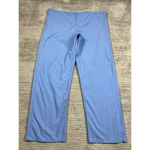 Medline Scrub Pants Unisex Large Blue AngelStat Reversible Straight Leg
